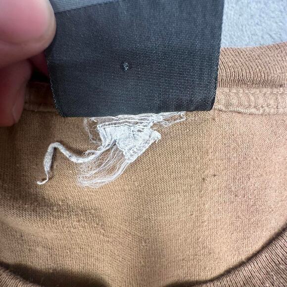 Rare Vintage Grail Rurouni Kenshin Cream Brown ODM Tag Graphic T-shirt Size L - Picture 4 of 8